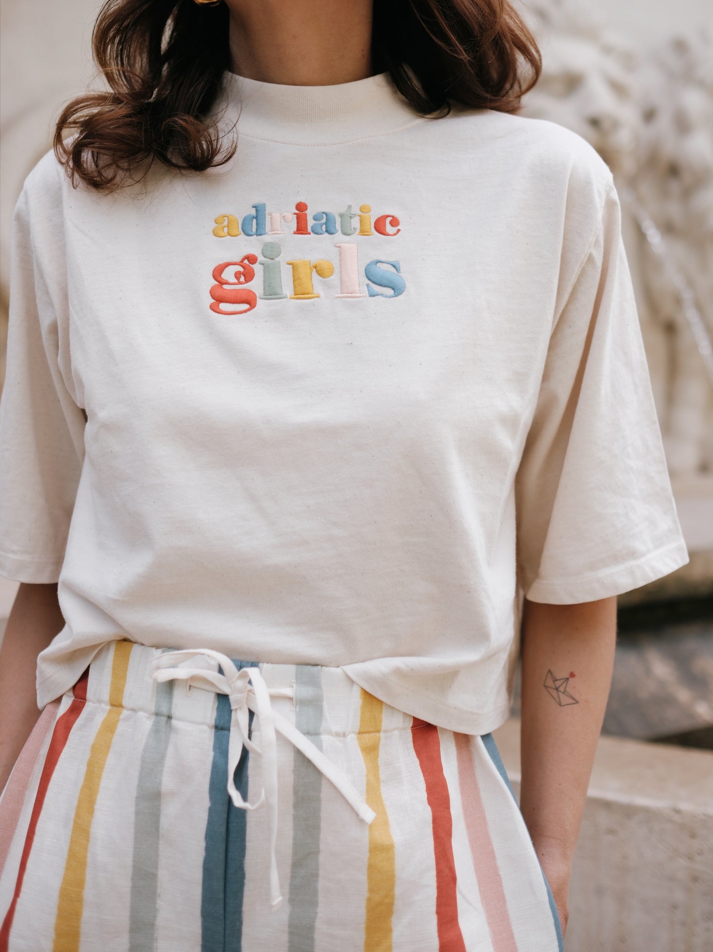 Adriatic Girl Natural Raw T-shirt